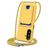 Mobigear Lanyard Card Samsung Galaxy A57 Coque avec cordon en Silicone et Porte-Cartes - Jaune