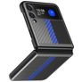 Mobigear Racing Coque Samsung Galaxy Z Flip 3 Coque arrière Rigide - Noir / Bleu