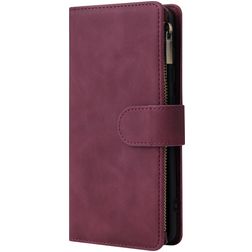 Mobigear Zipper Housse Samsung Galaxy A51 Etui Porte-Monnaie - Rouge