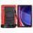 Mobigear SureGrip Xtreme Coque Samsung Galaxy Tab S9 Ultra Coque arrière en Plastique rigide,Silicone + Bandoulière + Support Amovible - Noir / Rouge