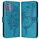 Mobigear Butterfly Housse Nokia G42 Etui Porte-Monnaie - Bleu