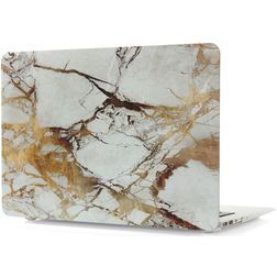 Mobigear Marble MacBook Pro 13 pouces (2016-2023) Coque rigide pour MacBook - Marron - Modèle A1706 / A1708 / A1989 / A2159 / A2289 / A2251 / A2338