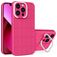 Mobigear Cube iPhone 14 Plus Plastique rigide Coque arrière avec béquille - Magenta
