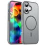 Mobigear Shockproof Coque iPhone 17 MagSafe Coque arrière Rigide - Gris
