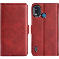 Mobigear Slim Magnet Housse Nokia G11 Plus Etui Porte-Monnaie - Rouge