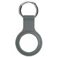 Xccess Keychain Coque Apple AirTag Porte-clés en Silicone Souple - Ash