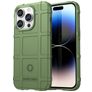 Mobigear Rugged Shield Coque iPhone 15 Pro Coque arrière en TPU Souple Anti-Chocs - Vert
