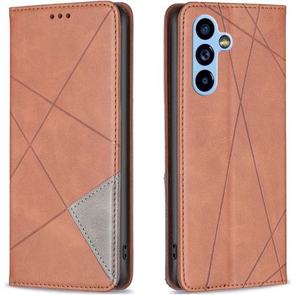 Mobigear Rhombus Slim Housse Samsung Galaxy A54 Etui - Marron
