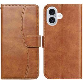 Mobigear S Line Housse iPhone 17 Etui Porte-Monnaie - Marron