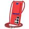 Mobigear Lanyard Card Samsung Galaxy S26 Ultra Coque avec cordon en Silicone et Porte-Cartes - Rouge
