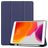 Mobigear Tri-Fold Gel Coque iPad 8 (2020) Etui en TPU,Similicuir + Porte-crayon - Dark Blue