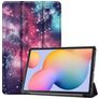 Mobigear Tri-Fold Coque Samsung Galaxy Tab S6 Lite Etui - Galaxie