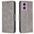 Mobigear Excellent Housse Motorola Moto E14 Etui Porte-Monnaie - Gris