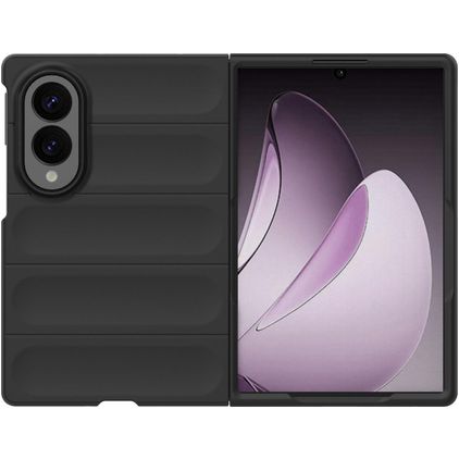 Mobigear Bumpy Coque Samsung Galaxy Z Fold 8 Coque arrière en TPU Souple - Noir