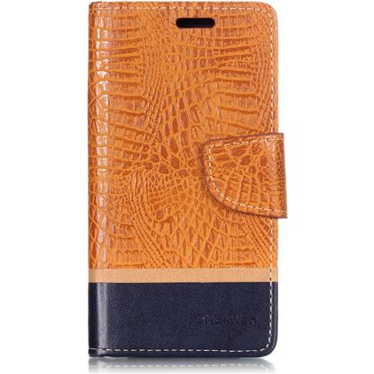 Mobigear Croco Housse Xiaomi Mi 8 SE Etui Porte-Monnaie - Orange