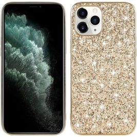 Mobigear Glitter Coque iPhone 12 Coque arrière Rigide - Or