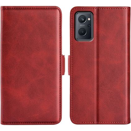 Mobigear Slim Magnet Housse Realme 9i Etui Porte-Monnaie - Rouge
