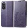Mobigear Clover Housse OPPO Reno 8T 4G Etui Porte-Monnaie - Violet