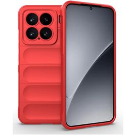 Mobigear Bumpy Coque Xiaomi 15 Coque arrière en TPU Souple - Rouge