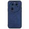 Mobigear Fabric Coque OPPO Find X6 Coque arrière Rigide - Bleu