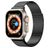 Mobigear Premium Loop Bracelet Milanais Apple Watch Fermeture magnétique - 42/41/40/38 mm - Noir