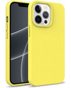 Mobigear Bio Coque iPhone 13 Mini Coque arrière en Eco-Friendly - Jaune
