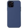 Mobigear Rubber Touch Coque iPhone 13 Mini Coque arrière en Silicone - Bleu Marin