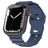 Mobigear Sport Armor Bracelet Silicone Apple Watch Fermeture à clou et passant - 49/46/45/44 mm - Bleu