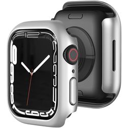 Mobigear Colors Coque Apple Watch - 45 mm Thin Coque Rigide - Argent