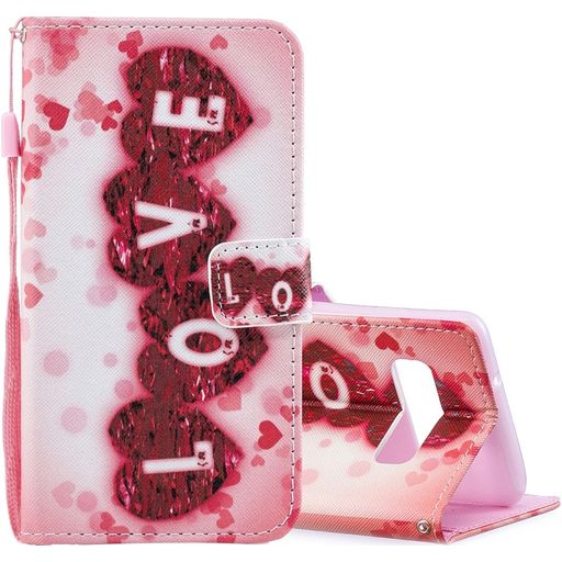Mobigear Design Housse Samsung Galaxy S10 Etui Porte-Monnaie - L'amour
