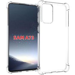 Mobigear Cushion Coque Transparente Samsung Galaxy A73 Coque arrière en TPU Souple Anti-Chocs - Transparent