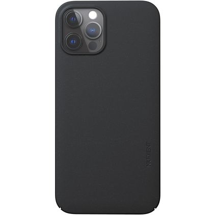 Nudient Thin Precise Coque iPhone 12 MagSafe Coque arrière Rigide - Ink Black