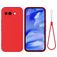 Mobigear Rubber Touch Coque Google Pixel 10a Coque arrière en Silicone - Rouge