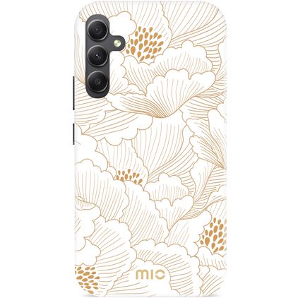 MIO Samsung Galaxy A34 MagSafe Plastique rigide Coque arrière - White Roses