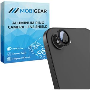 Mobigear Single iPhone 16e Verre trempé Protection objectif caméra - Compatible coque - Noir