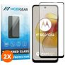 Mobigear Premium Motorola Moto G73 5G Verre trempé Protection d'écran - Compatible Coque - Noir (Lot de 2)