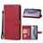 Mobigear Wallet Housse iPhone 16 Pro Etui Porte-Monnaie - Rouge