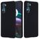 Mobigear Rubber Touch Coque Motorola Edge 30 Coque arrière en Silicone - Noir