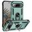 Mobigear Armor Ring Coque Google Pixel 9 Pro XL Coque arrière Rigide Anti-Chocs avec Anneau-Support - Vert