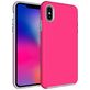 Mobigear Antislip Coque iPhone XS Max Coque arrière Rigide Anti-Chocs - Magenta