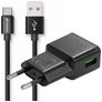 Mobigear Essentials - Simple USB Chargeur USB-C 1 mètre 12W 2.4A - Noir