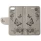 Mobigear Butterfly Housse iPhone SE (2020) Etui Porte-Monnaie - Gris