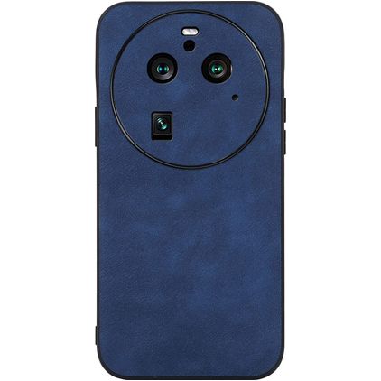 Mobigear Fabric Coque OPPO Find X6 Pro Coque arrière Rigide - Bleu