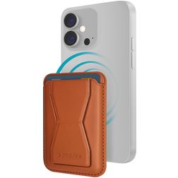 Mobilize Magnet - Porte Cartes en - 2 Cartes - Compatible MagSafe - Marron