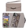 Mobilize Elegant Magnet iPhone 11 Pro Coque Sac à main 2en1 avec coque amovible - Beige Snake