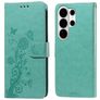 Mobigear Flowers Housse Samsung Galaxy S26 Ultra Etui Porte-Monnaie - Vert
