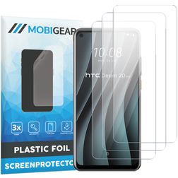 Mobigear HTC Desire 20 Pro Protection d'écran Film - Compatible coque (Lot de 3)