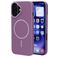 Mobiparts Slim Line Coque iPhone 16 MagSafe Coque arrière Rigide - Imperial Purple