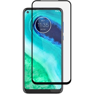 Mobigear Premium Motorola Moto G8 Verre trempé Protection d'écran - Compatible Coque - Noir