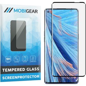 Mobigear Curved OPPO Find X2 Neo Verre trempé Protection d'écran - Compatible Coque - Noir